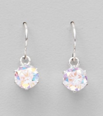Sterling Silver and Cubic Zirconia Medium 