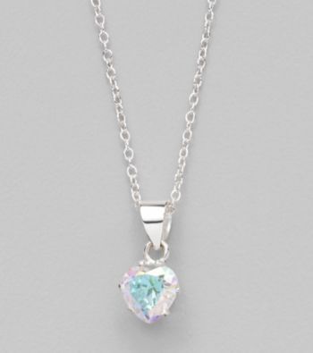 Sterling Silver and Cubic Zirconia Medium 