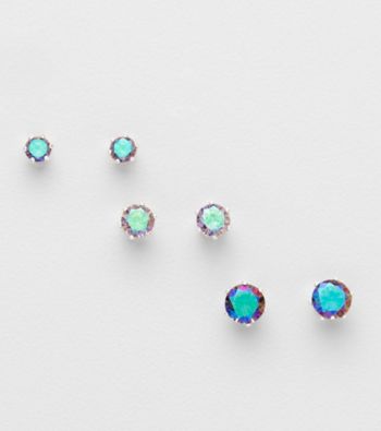 Sterling Silver and Cubic Zirconia Trio 