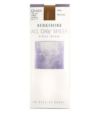 Berkshire® Queen All Day Leg Knee High Sandalfoot Pantyhose