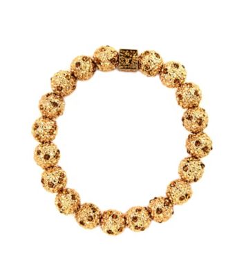 Anne Klein® Goldtone and Crystal Fireball Stretch Bracelet