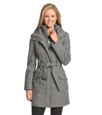 Calvin Klein Knit Collar Zip-Front Walker