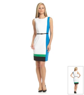 Calvin Klein Colorblock Sheath Dress