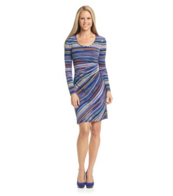 Calvin Klein Zig-Zag Striped Dress
