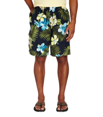 Island Passpor® Men's Big & Tall Navy Mayaguana Swim Trunks
