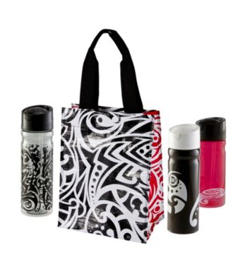 Zak Designs® Aria Insulated Woven PP Tall Tote and Bottles