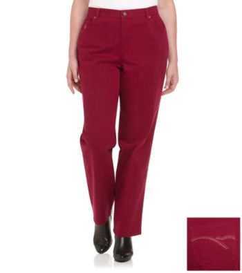 Gloria Vanderbilt® Plus Size Colored Bling Denim