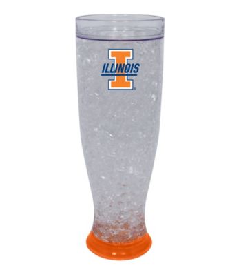TNT Media Group University Of Illinois Fighting Illini Ice Pilsner Glass