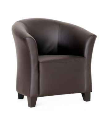Baxton Studios Jackson Modern Brown Club Chair