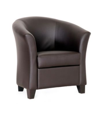 Baxton Studios Anderson Modern Brown Club Chair