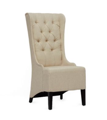 Baxton Studios Vincent Beige Linen Modern Accent Chair