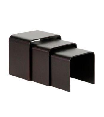Baxton Studios Hardin Dark Brown Modern Nesting Table Set