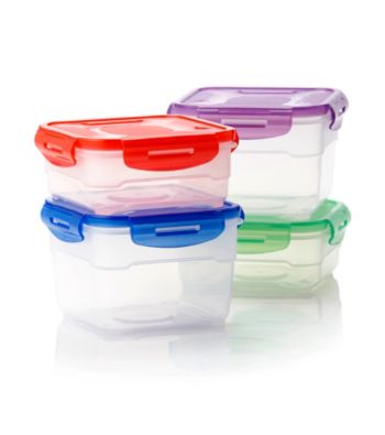 Farberware™ Microban® 8-pc. Clear Rectangle Storage Set