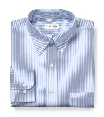 Van Heusen® Men's Blue Long Sleeve Dress Shirt