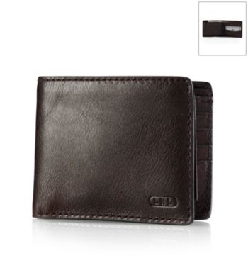 Lauren® Men's Oil-Milled Leather Passcase Wallet