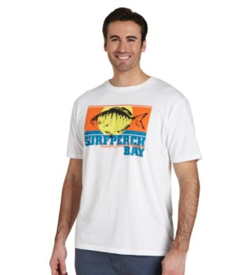 Nautica® Men's Big & Tall Bright White Surf Perch Bay Screen Tee