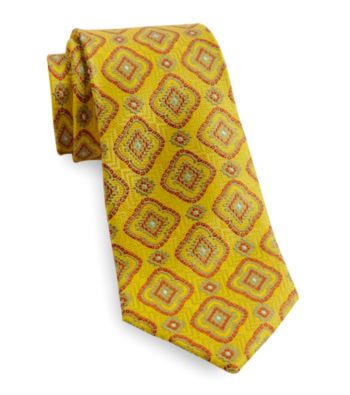 Gold Series™ Men's Big & Tall Gold Moroccan Lantern Silk Tie
