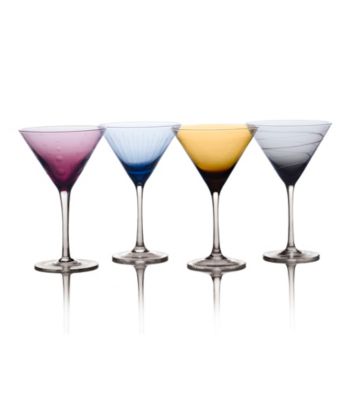 Mikasa® Cheers Color Set of 4 Martini Glasses