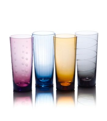 Mikasa® Cheers Color Set of 4 Highball Glasses