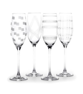 Mikasa® Expression Set of 4 Champagne Flutes