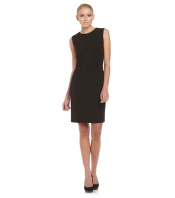 Calvin Klein Pleated Waist Little Black Dress