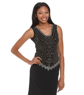 MSK® Caviar Beaded Top