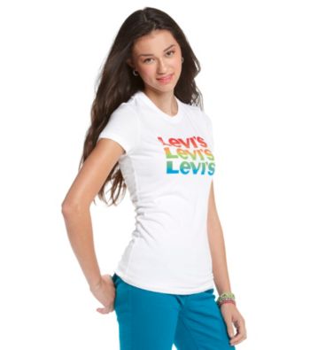 Levi's® Juniors' Stacked Logo Graphic Tee