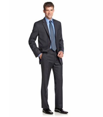 Lauren® Men's Navy Plaid Suit Separates