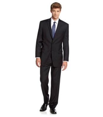 Calvin Klein Men's Black Suit Separates