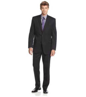 Calvin Klein Men's Black Stripe Suit Separates