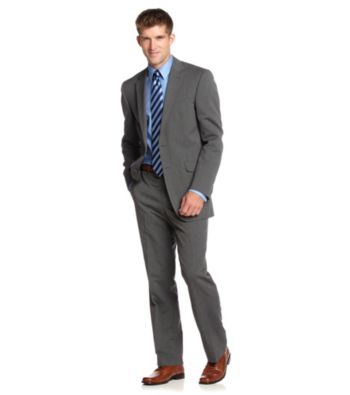 Kenneth Cole REACTION® Men's Black and White Pindot Suit Separates