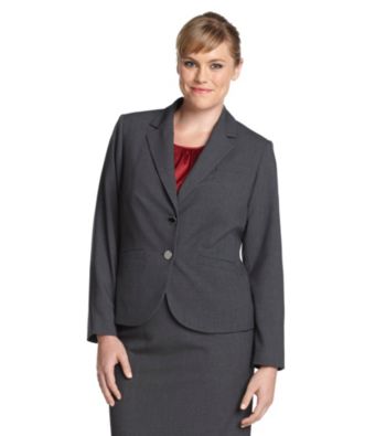 Calvin Klein Plus Size Two-Button Blazer