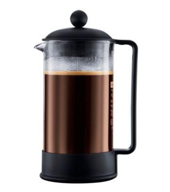 Bodum® Brazil 3-Cup French Press Coffeemaker with Ultralight, Heat-Resistant Glass Beaker