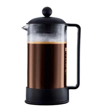 Bodum® Brazil Black Plastic French Press Coffeemaker