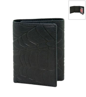 Marvel® Spider-Man Black Leather Trifold Wallet