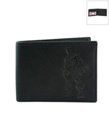 Marvel® Avengers Black Leather Slimfold Wallet
