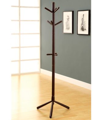 Monarch Cappuccino Contemporary Coat Rack