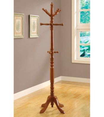 Monarch Oak Traditional Coat Rack
