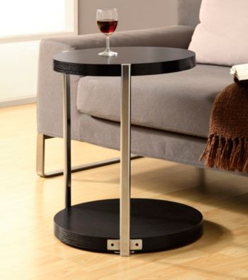 Monarch Cappuccino Circles Metal Accent Table