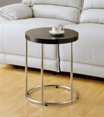 Monarch Cappuccino Simple Metal Accent Table