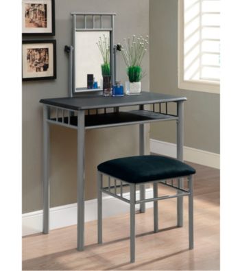 Monarch 2-pc. Madison Black Vanity Set