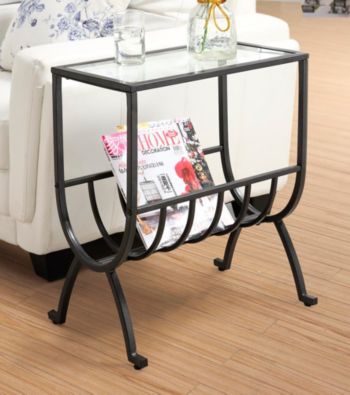 Monarch Stardust Magazine Table with Tempered Glass