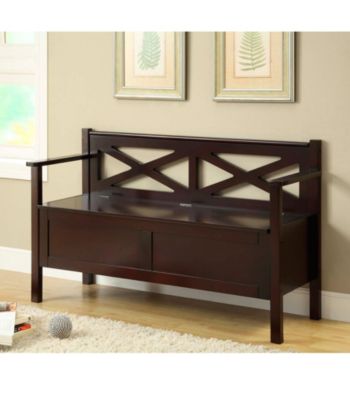 Monarch Criss-Cross Bench With Storage