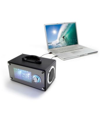 Club Siren Black Infinity Box MP3 Boombox Speaker