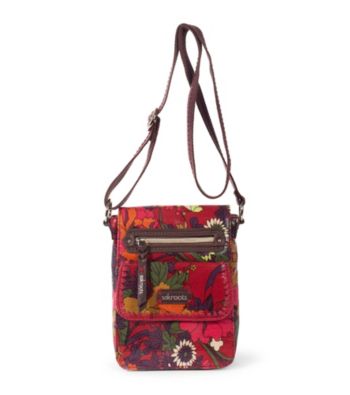 sakroots™byTheSak® Artist Circle Scarlet Flower Power Small Flap Messenger