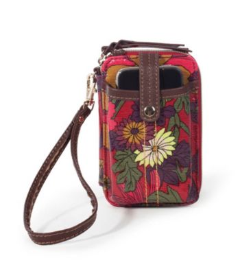 sakroots™byTheSak® Scarlet Flower Power Artist Circle Smartphone Wristlet