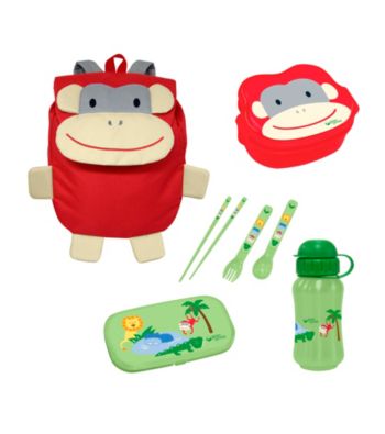 Green Sprouts® On Safari 4-pc. Lunch Set - Red Monkey