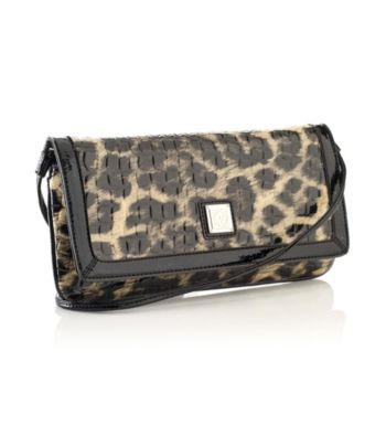 AK Anne Klein® Black/Natural Twinkle Clutch
