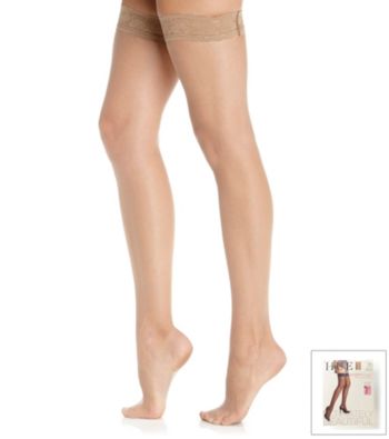 HUE® French Lace Thigh Hi