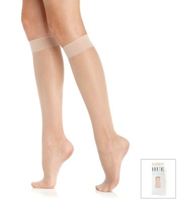 HUE® Sheer Knee Hi 3-Pair Pack